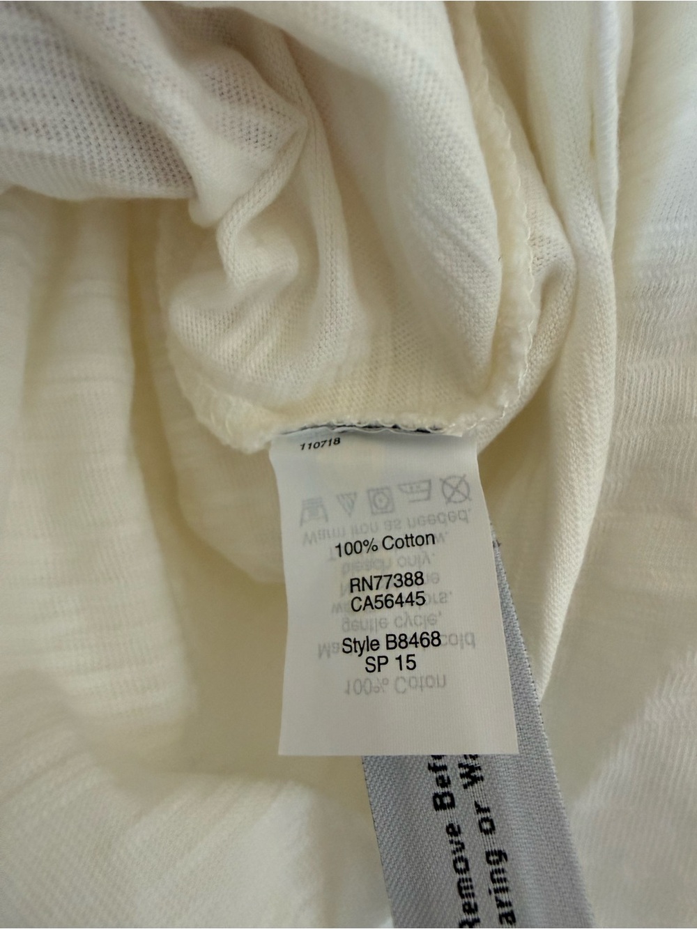 Madewell Ivory Textured Ruffle-Neck Top - Picture 4 of 7